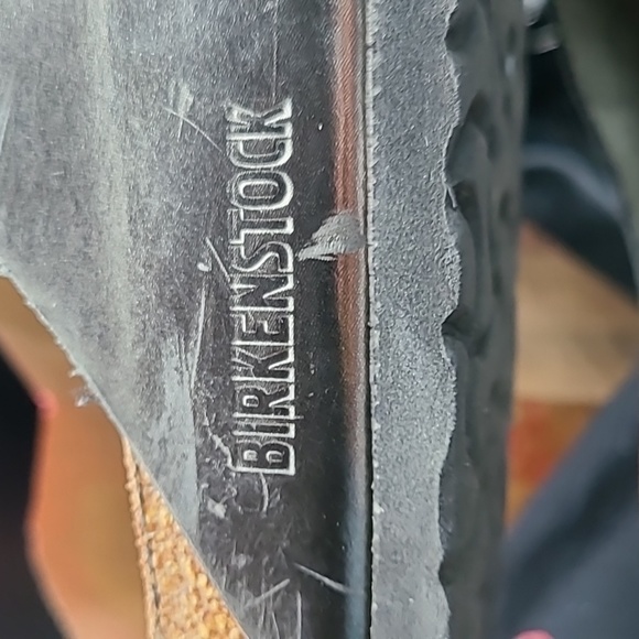 Birkenstock Arizona Metallic Leather Sandals. Size 41 - Picture 7 of 8